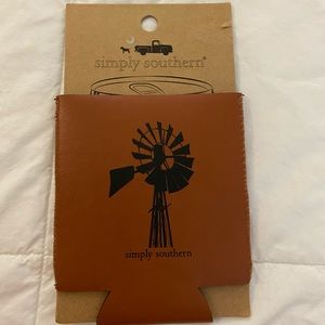 New with tags Simply Southern Leather Koozie